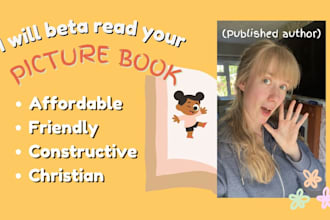 beta read picture book for kids