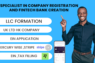 do USA llc form ss4 UK ltd hk company mercury bank wise USA bank account