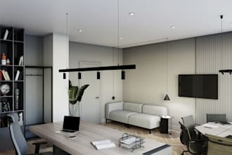 rebuild 3d office, meeting room, reception,interior design and realistic renders