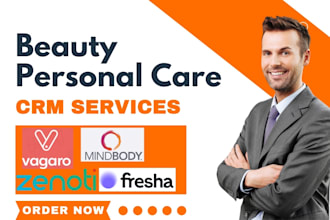 setup beauty personal care crm zenoti vagaro fresha mindbody phorest booker crm