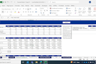 do financial modelling and valuation