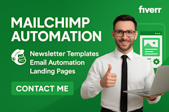 mailchimp automation and integration, newsletter design, mailchimp template, API