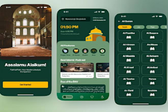develop user friendly church app, islamic app, mosque app, quran app