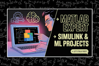 do matlab programming simulink image processing machine learning