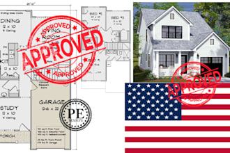 do pe stamp review and seal architectural drawings in USA for city permit