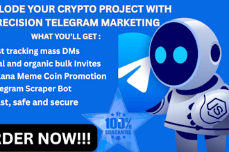 do mass dm, crypto promo, solana meme coin, bulk invite, telegram scraper bot