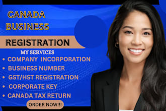 do canada company incorporation, gst, hst registration, legal document