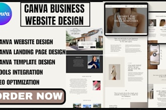 build canva website design landing page canva website canva template pro design