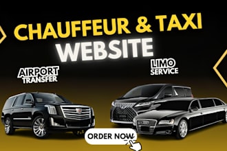 design limousine, chauffeur and taxi booking website