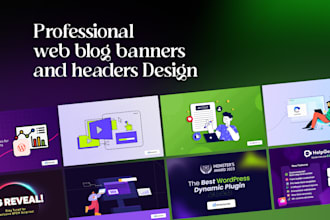 design professional web blog banners and headers