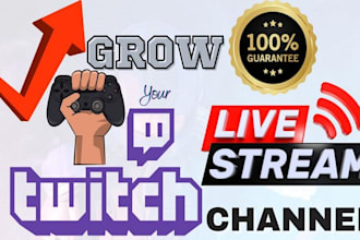 get live viewers, chatters for your twitch livestream, twitch channel promotion