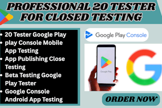 provide 20 testers app tester android ios app game app reviews closed testing