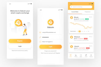 develop crypto trading app, trading app, trading website, exchange website