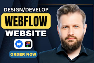 design and develop custom webflow website, figma to webflow expert landing page