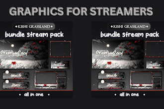 design full stream branding graphics for twitch and obs streamers