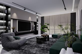 remodel residence interior project, renew kitchen, commercial site plan renderin
