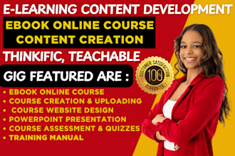 create ebook online course, teachable course creation, course content creation