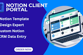 design notion client portal crms and custom templates