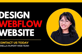 design and redesign webflow website convert figma to webflow fix bugs issues