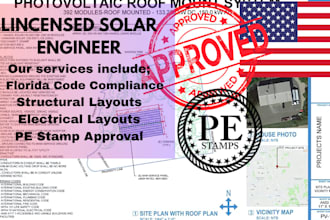 design solar permit, pe stamp for florida quick approval