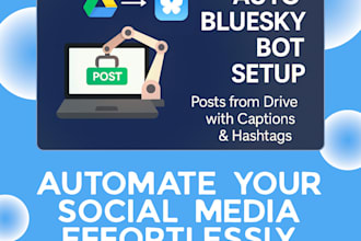 set up a bluesky bot that posts daily content with google drive integration