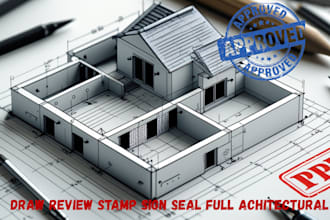 review stamp architectural structural drawings for city permit