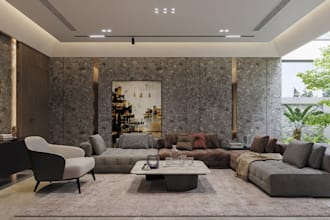 redrawing cad interior lobby, open plan lounge, cgi render, ikea furniture decor