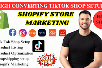 do tik tok shop setup shopify ecommerce marketing shopify etsy shop promotion