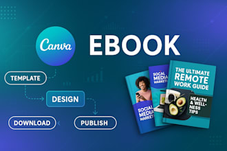 canva ebook design, canva workbook design, ebook cover, canva pdf
