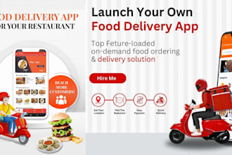 develop fast food delivery app restaurant app grocery delivery, food menu app