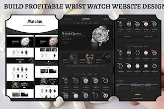 design luxury wrist watch shopify store watch store wrist watch website