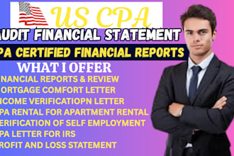 sign CPA, audit financial statement, CPA certified financial reports