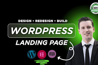 design high converting landing page, sales funnel, squeeze or one page website