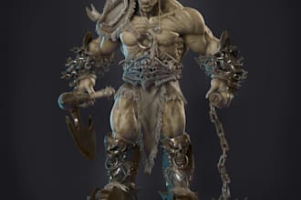 do character modelling, sculpture, texturing, game art