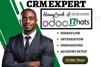 setup 17hats automation dubsado workflow odoo crm honeybook integration va crm