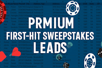 generate exclusive first hit pch sweepstake leads