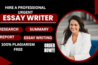 do essay writing, research report writing, articles, case study analysis