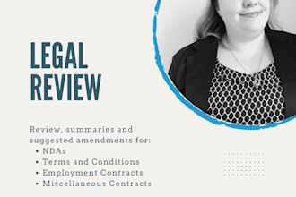 review, summarise and amend your legal contracts