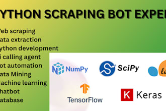 do python scripting , web automation, browser and selenium bots