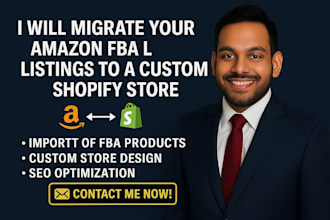 migrate your amazon fba listings to a custom shopify store