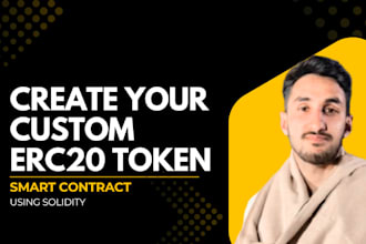 create erc20 token and smart contracts using solidity
