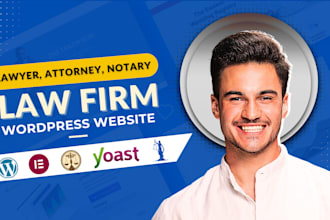 build attorney, notary, lawyer, or law firm wordpress website