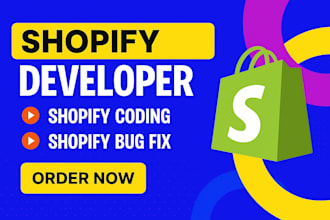 do shopify theme redesign, shopify custom coding, shopify developer, bug fix