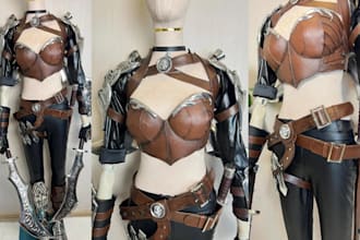 sculpt wearable anime 3d cosplay armor props helmet mask stl file 3d printing