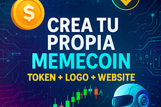create your own meme coin with logo and website