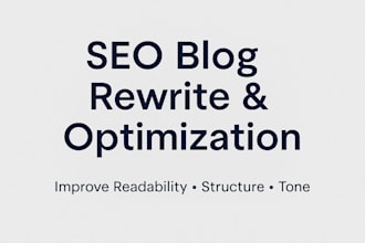 rewrite and optimize your blog articles for SEO and readability