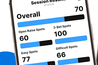 develop igaming website, advanced poker ai bot, ai model, gto,piosolver, python