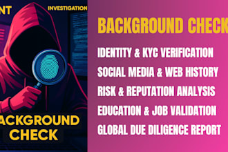 background check osint trusted identity verification comprehensive due diligence