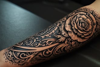 create custom tattoo design, tattoo sleeve
