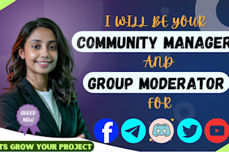 be your community manager and group moderator or admin